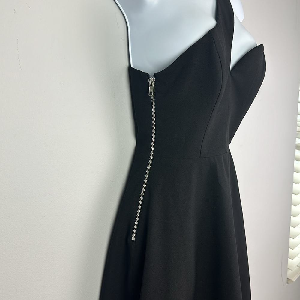 NBD X Naven Twins Back It Up Mini Dress Size S Black Lined One Shoulder Edgy - Picture 4 of 16